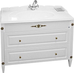 Belux Тумба под раковину  Империя Н105-02 белая – фотография-1